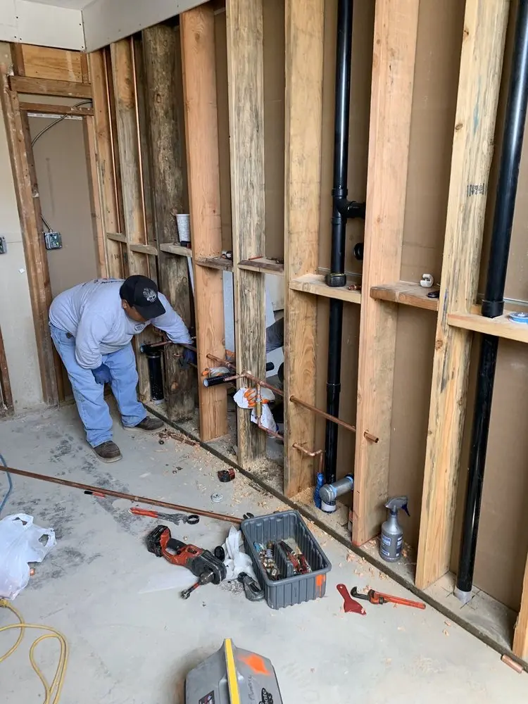 Commercial rough-in plumbing for Water Heater Replacement in Fultonham
